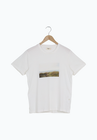 COLBY (Dune) Secondhand T-Shirt Made of Organic Cotton - White - S