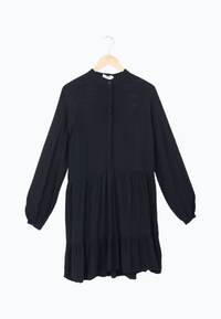 Second Hand Volantkleid LENDRA aus LENZING™ ECOVERO™ - Black - S