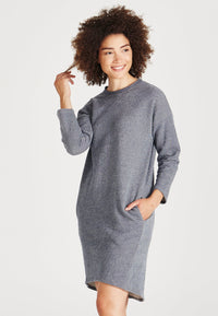 Second Hand Sweatkleid HELEN aus Baumwolle - Blue - S