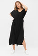 VICKY Secondhand Jersey Dress Made of TENCEL™ Lyocell - Black (Tencel) - S