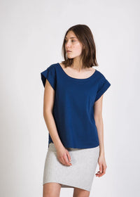 Second Hand T-Shirt CAPRI aus Bio-Baumwolle - Estate Blue - N/A - XS