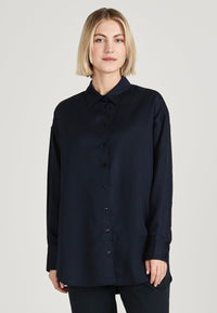 Givn Berlin Bluse COSIMA aus TENCEL™ Lyocell Blouse Midnight Blue (Tencel)