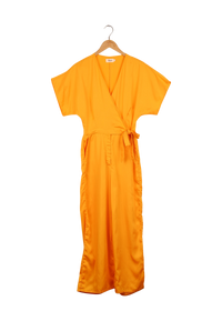 Second hand jumpsuit INGA made from TENCEL™ Lyocell - Mango Orange (Tencel) - S