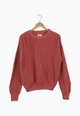 Second Hand Strickpullover ARIA aus Bio-Baumwolle - Dark Rose - N/A - M