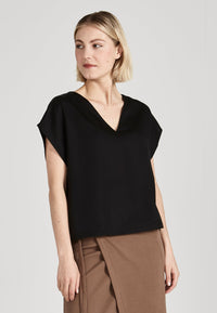 Givn Berlin Blusenshirt RUBY aus TENCEL™ Lyocell Blouse Black (Tencel)