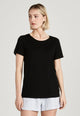 Second Hand T-Shirt LENA aus TENCEL™ Lyocell - Black (Tencel) - XS