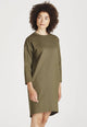 Organic Cotton Sweat Dress HELEN - Olive