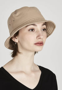Organic Cotton Bucket Hat ALEX - Light Brown