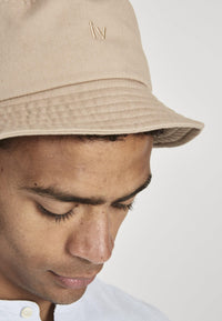 Organic Cotton Bucket Hat ALEX - Light Brown