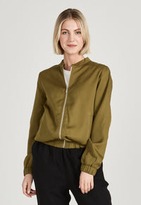 Givn Berlin Blouson DEBBY aus TENCEL™ Lyocell Jacket Olive Oil (Tencel)