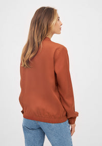 Givn Berlin Blouson DEBBY aus TENCEL™ REFIBRA™ Lyocell Jacket Terracotta (Refibra)
