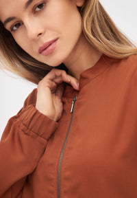 Givn Berlin Blouson DEBBY aus TENCEL™ REFIBRA™ Lyocell Jacket Terracotta (Refibra)