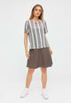 Givn Berlin Bluse INES aus LENZING™ ECOVERO™ Blouse Off White / Grey (Stripes)