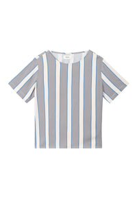 Givn Berlin Bluse INES aus LENZING™ ECOVERO™ Blouse Off White / Grey (Stripes)