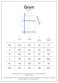 Givn Berlin Bluse INES aus LENZING™ ECOVERO™ Blouse Off White / Grey (Stripes)