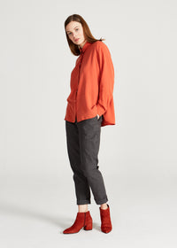 Givn Berlin Bluse IVY aus TENCEL™ Lyocell Blouse Dark Coral (Tencel)