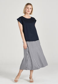 Givn Berlin Blusenshirt CAPRI aus TENCEL™ Lyocell Blouse Midnight Blue (Tencel)