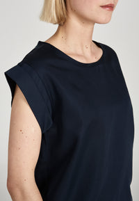 Givn Berlin Blusenshirt CAPRI aus TENCEL™ Lyocell Blouse Midnight Blue (Tencel)