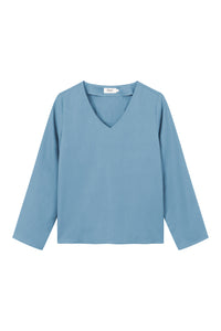 Givn Berlin Blusenshirt ROSE aus TENCEL™ REFIBRA™ Lyocell Blouse Arctic Blue (Refibra)