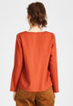 Givn Berlin Blusenshirt ROSE aus TENCEL™ REFIBRA™ Lyocell Blouse Rusty Orange (Refibra)