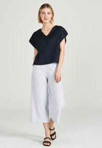 Givn Berlin Blusenshirt RUBY aus TENCEL™ Lyocell Blouse Midnight Blue (Tencel)