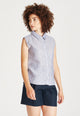 Givn Berlin Blusentop EMMA aus Leinen Blouse Blue / White (Stripes, Linen)