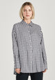Givn Berlin Bluse COSIMA aus LENZING™ ECOVERO™ Blouse Midnight Blue / White (Checked)