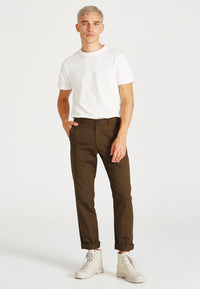 Givn Berlin Chino-Hose LOGAN aus Bio-Baumwolle Trousers Olive