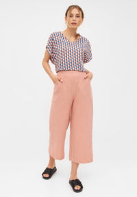 Givn Berlin Culotte FAY aus Leinen Trousers Desert Peach (Linen)