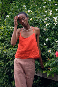 Givn Berlin Culotte FAY aus Leinen Trousers Desert Peach (Linen)
