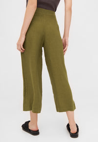 Givn Berlin Culotte FAY aus Leinen Trousers Olive Oil (Linen)