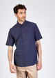 Givn Berlin Kurzarmhemd DYLAN aus Bio-Baumwolle Buttoned Shirt Blue (Elements)