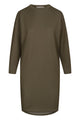 Organic Cotton Sweat Dress HELEN - Olive