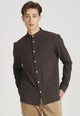 Organic Cotton Flannel Shirt WES - Dark Brown