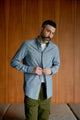 Givn Berlin Hemd RAMIN aus Bio-Baumwolle  Buttoned Shirt Blue / White (Melange)