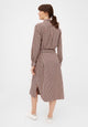 Givn Berlin Hemdblusenkleid GRETA aus Bio-Baumwolle Dress Dark Purple / Dark Grey / Beige (Checked)