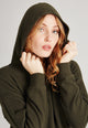 Givn Berlin Hoodie MONA aus recycelter Baumwolle Sweater Dark Olive