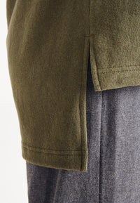 Givn Berlin Hoodie MONA aus recycelter Baumwolle Sweater Dark Olive