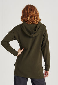 Givn Berlin Hoodie MONA aus recycelter Baumwolle Sweater Dark Olive
