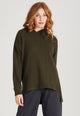 Givn Berlin Hoodie MONA aus recycelter Baumwolle Sweater Dark Olive