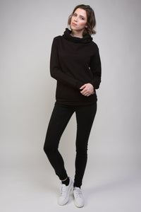 Organic Cotton Hoodie SAYO - Black