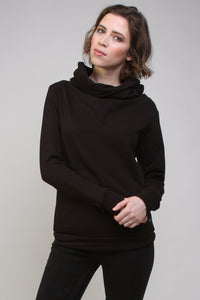 Organic Cotton Hoodie SAYO - Black