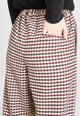 Givn Berlin Hose AMANDA aus Bio-Baumwolle Trousers Dark Purple / Dark Grey / Beige (Checked)