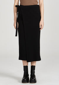 Givn Berlin Wickelrock JENNA aus Bio-Baumwolle Skirt Black