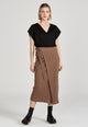 Givn Berlin Wickelrock JENNA aus Bio-Baumwolle Skirt Muddy Brown