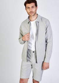 Givn Berlin Jacke NOAH aus Bio-Baumwolle Jacket Blue / White (Stripes)