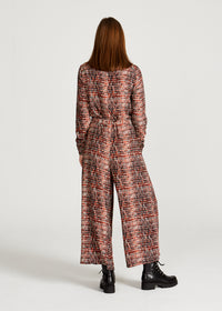 Givn Berlin Jumpsuit LOTTIE aus LENZING™ ECOVERO™ Jumpsuit Black / Orange (Hearts)