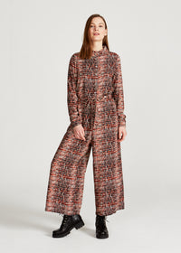 Givn Berlin Jumpsuit LOTTIE aus LENZING™ ECOVERO™ Jumpsuit Black / Orange (Hearts)