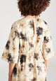 Givn Berlin Kleid AMELIE aus Bio-Baumwolle Dress Beige / Black (Batik)