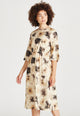 Givn Berlin Kleid AMELIE aus Bio-Baumwolle Dress Beige / Black (Batik)